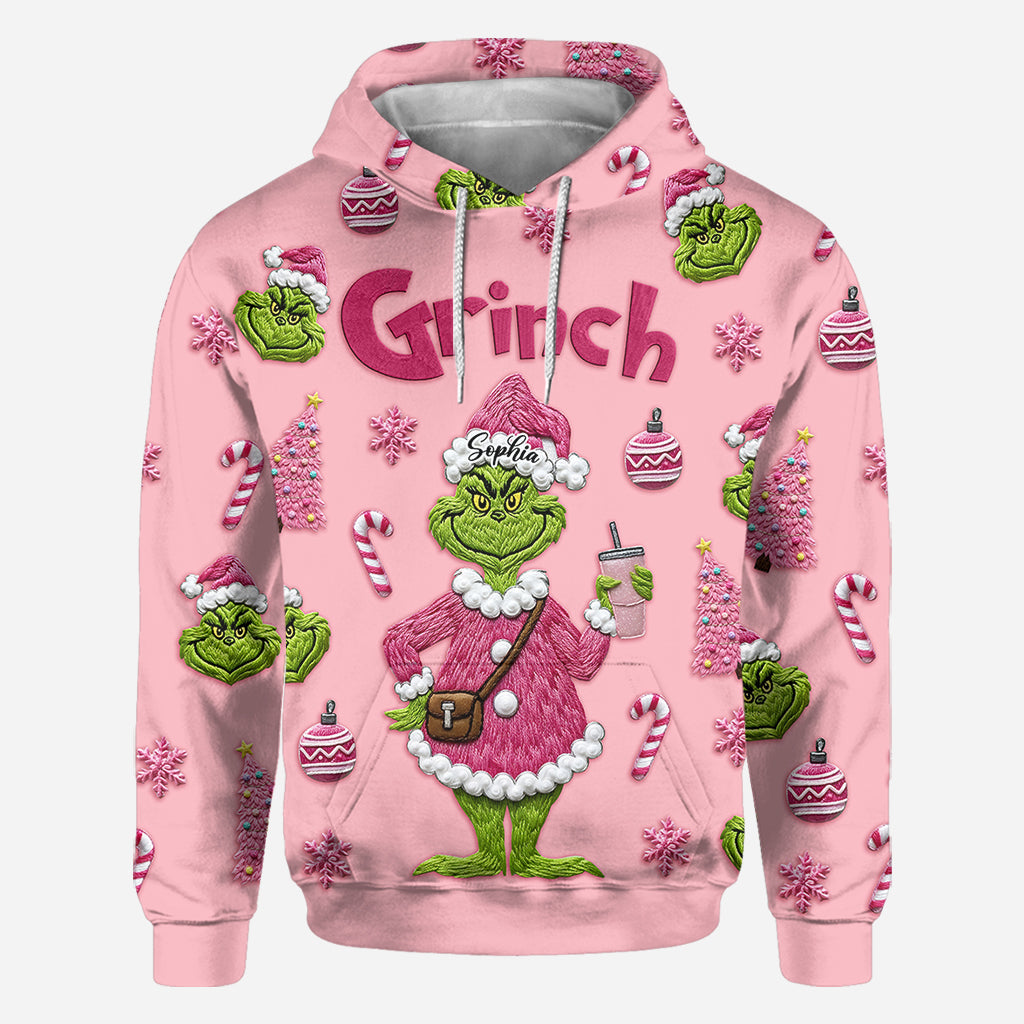 Merry Grinchmas - Personalized Stole Christmas All Over Shirt