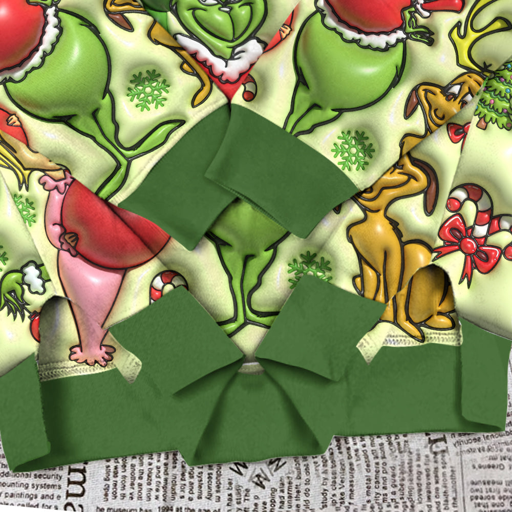 Merry Christmas - Personalized Stole Christmas Split Hem Sweatshirt