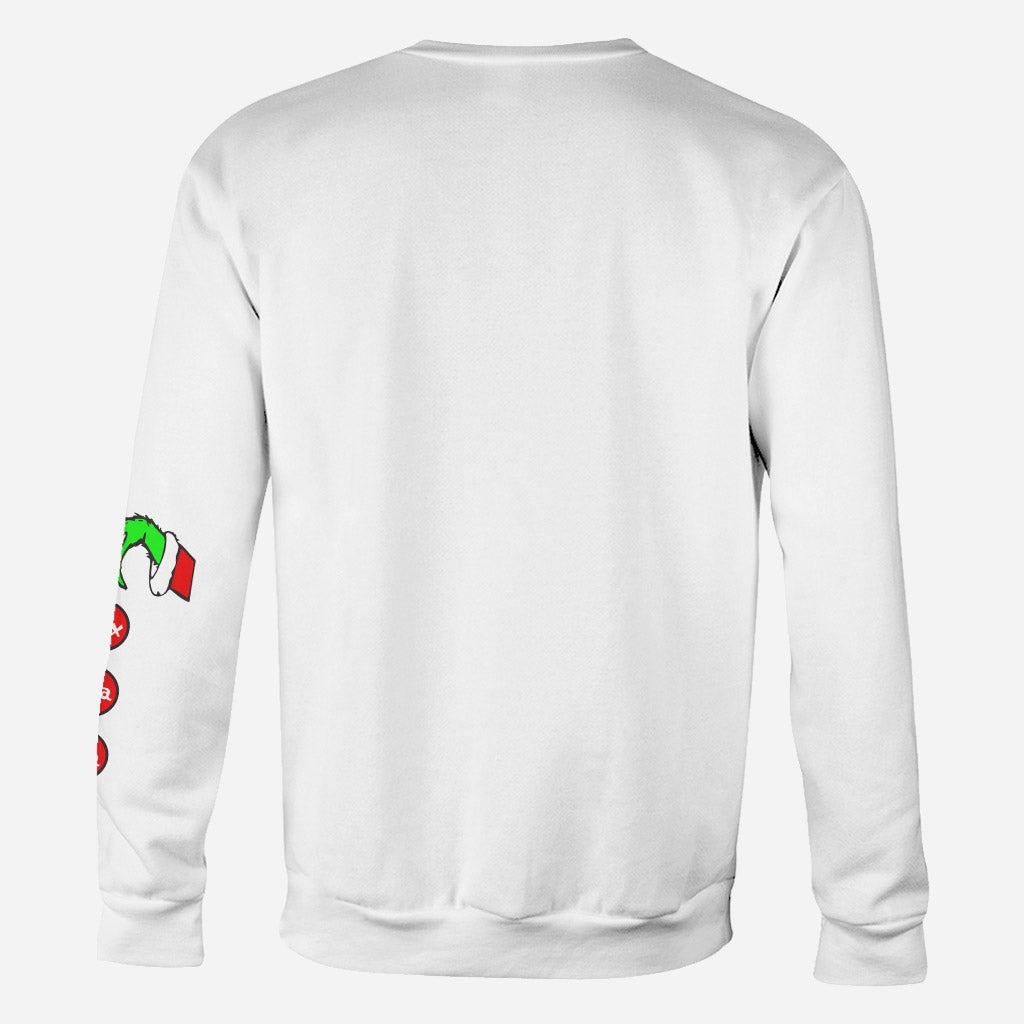 Personalized Christmas Hoodie For Mom - Personalized Stole Christmas All Over Shirt