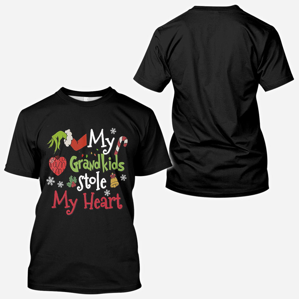 My Grandkids Stole My Heart - Stole Christmas All Over Shirt