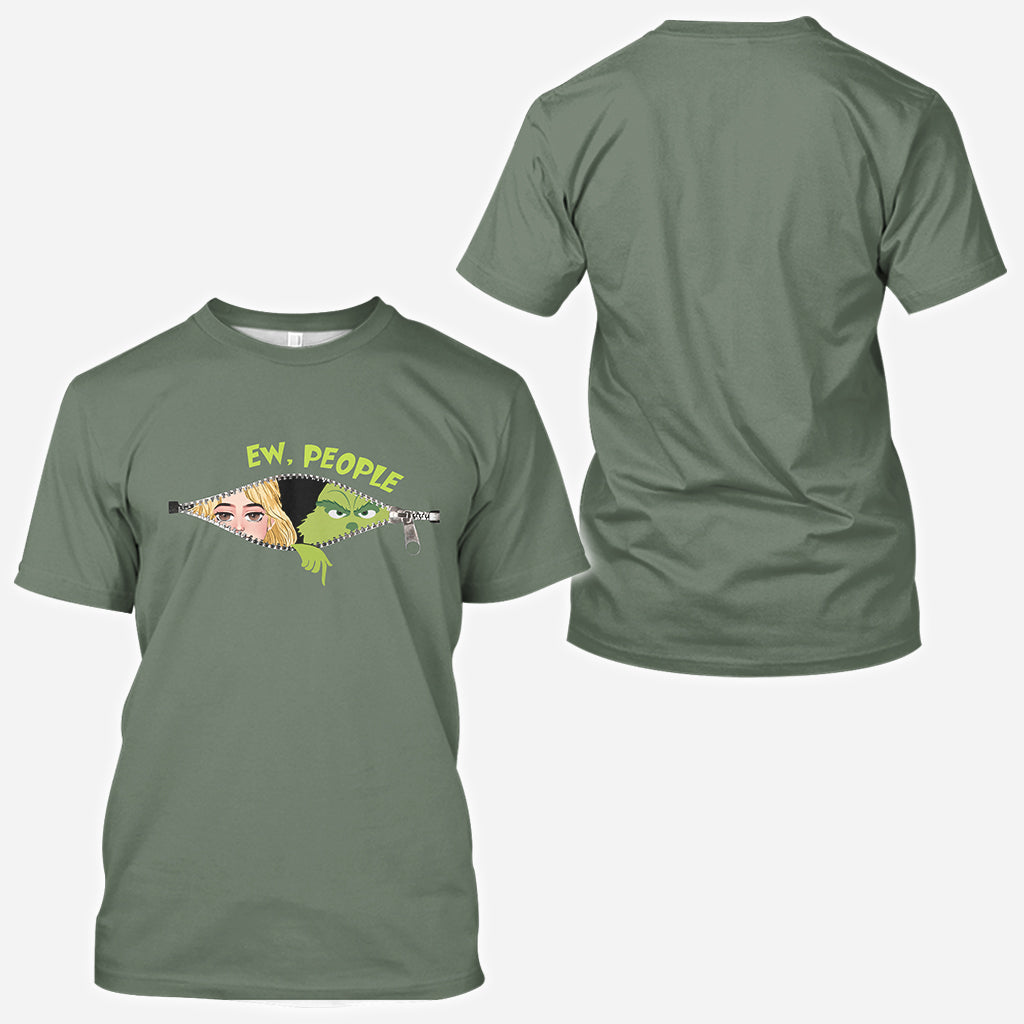 Ew People Green Mischief - Personalized Stole Christmas All Over Shirt
