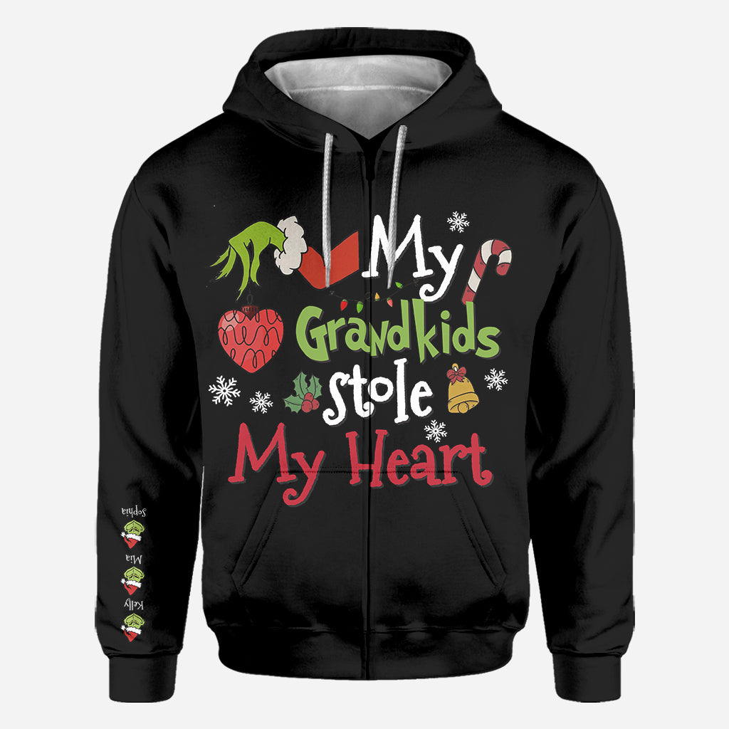 My Grandkids Stole My Heart - Stole Christmas All Over Shirt