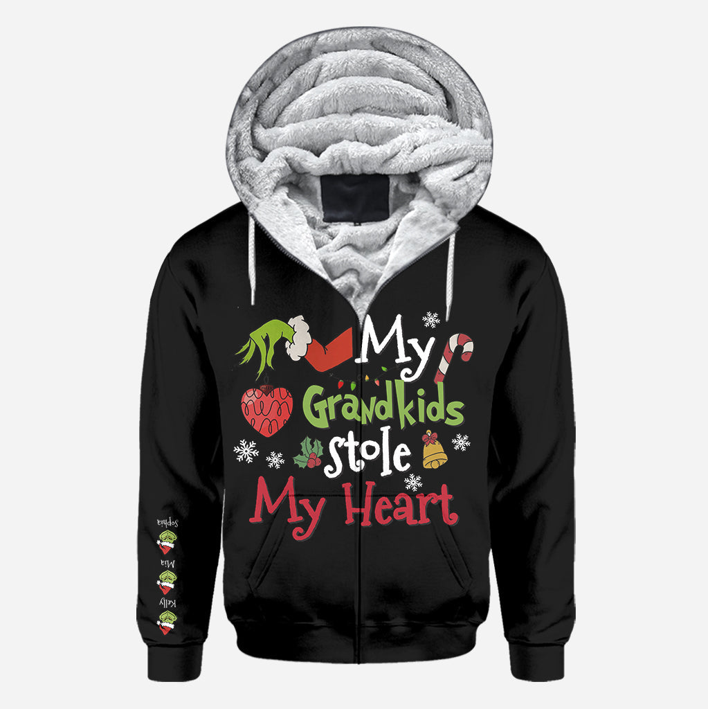 My Grandkids Stole My Heart - Stole Christmas All Over Shirt