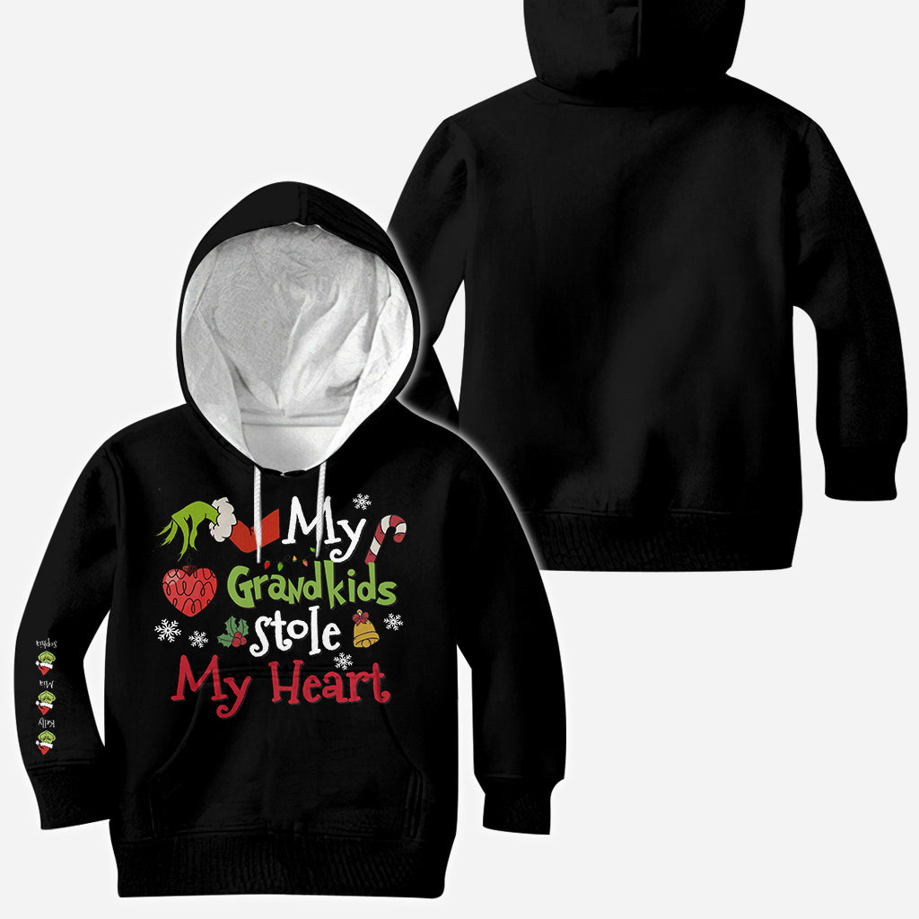 My Grandkids Stole My Heart - Stole Christmas All Over Shirt