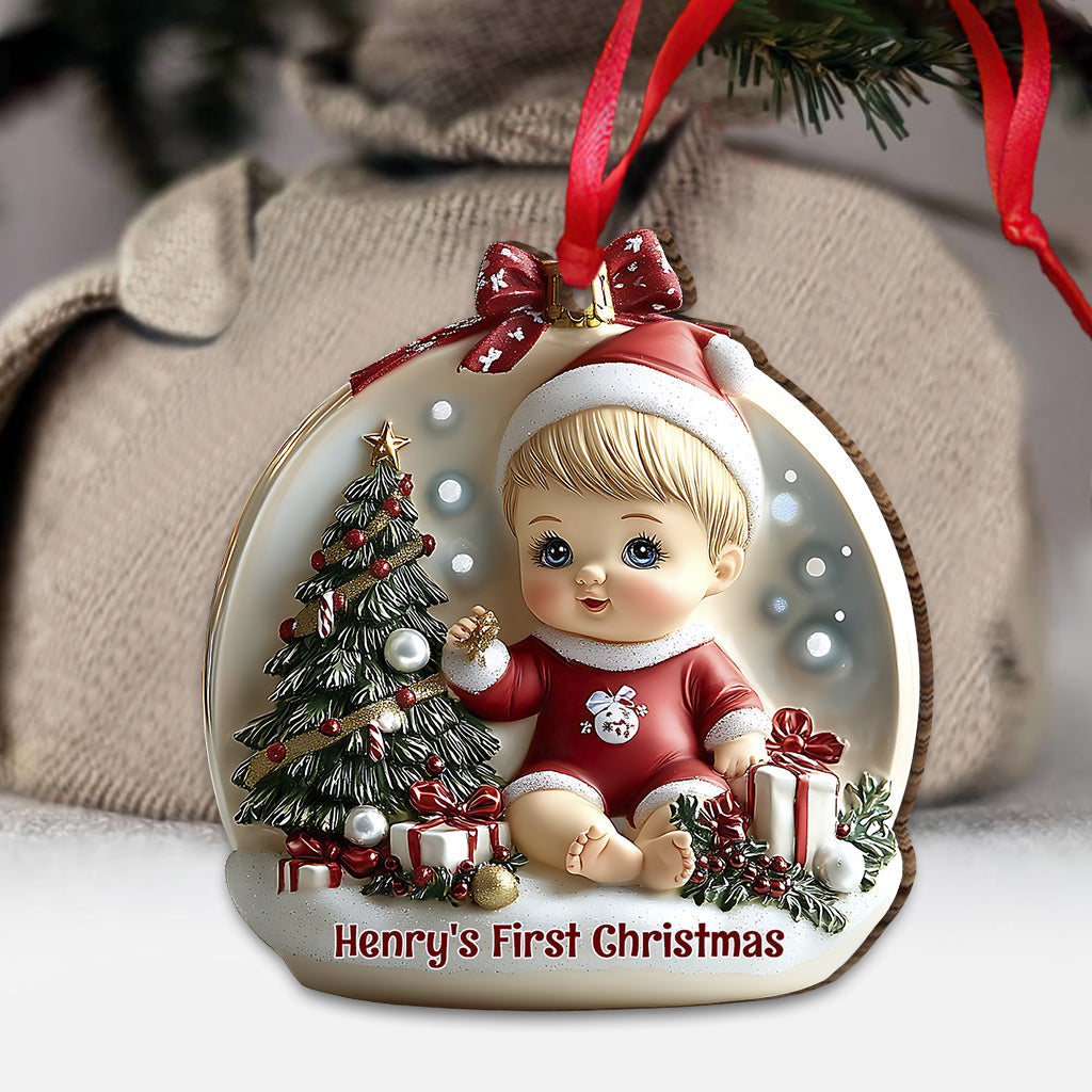 Baby First Christmas - Personalized Newborn Ornament