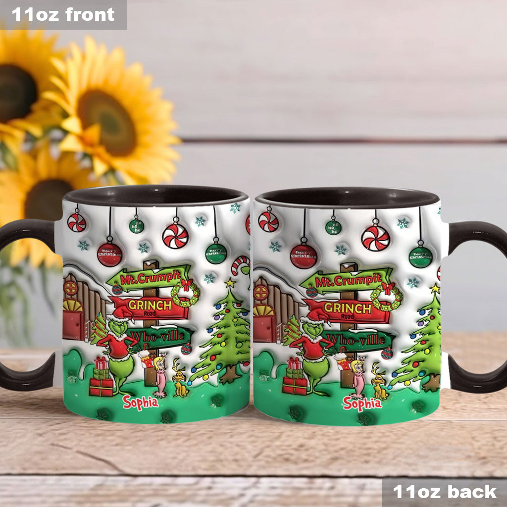 Ho Ho Ho - Personalized Stole Christmas Accent Mug