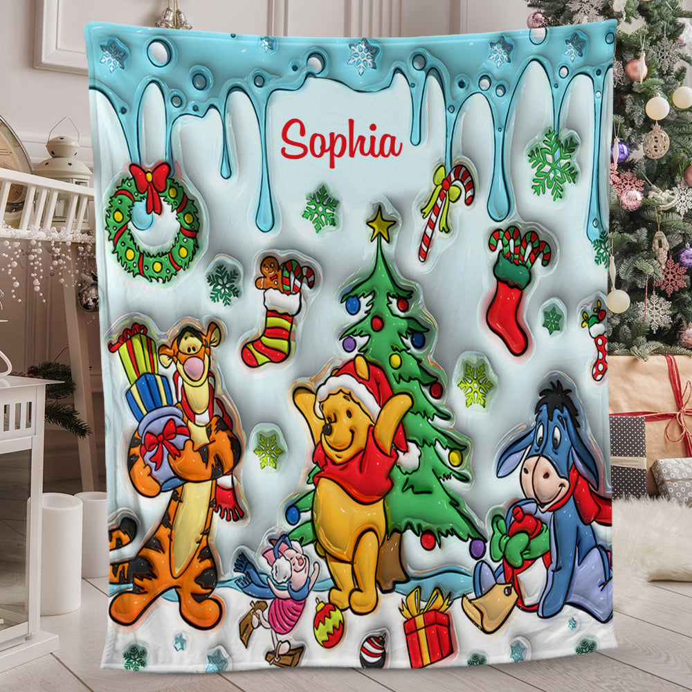 Merry Christmas - Personalized Mouse Blanket