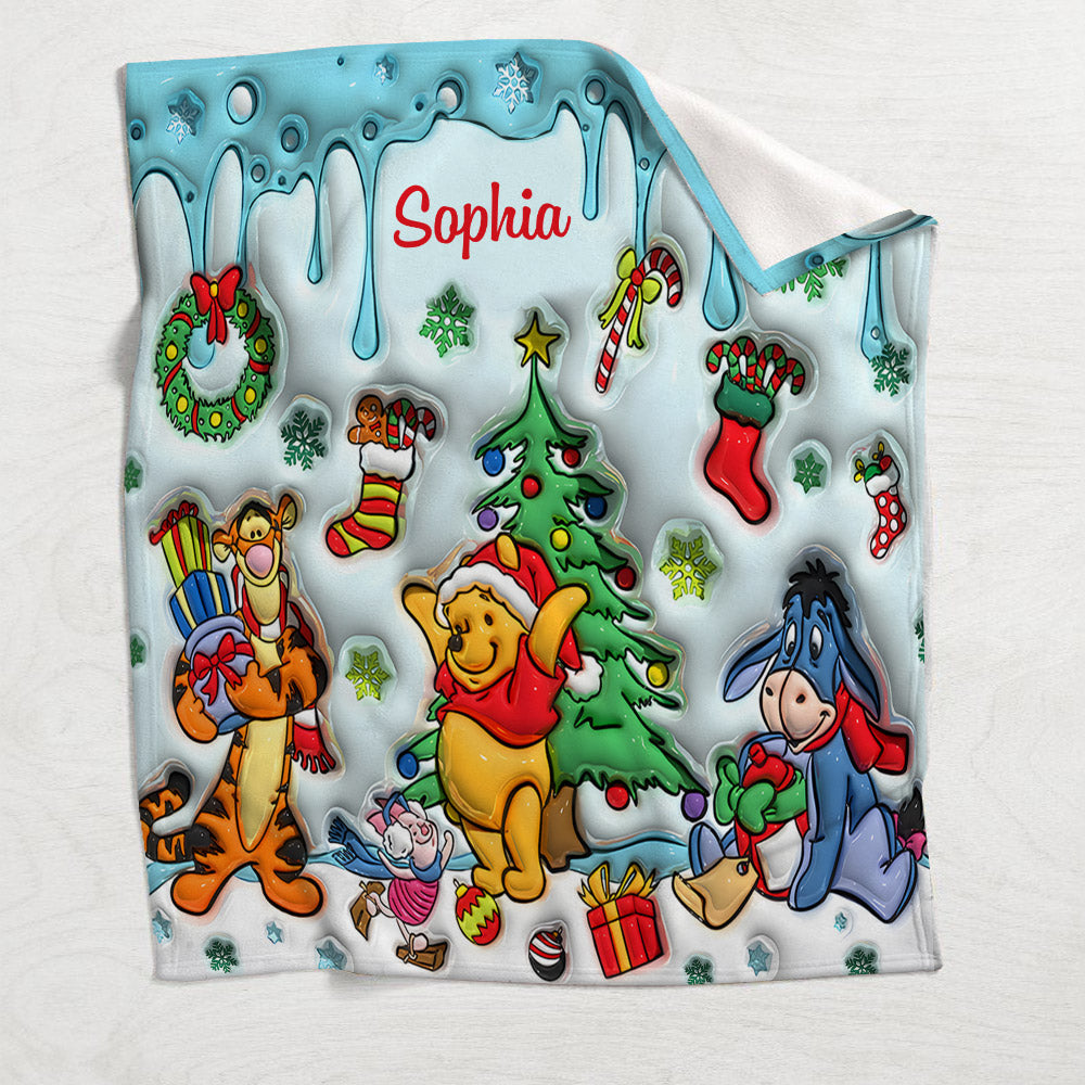 Merry Christmas - Personalized Mouse Blanket
