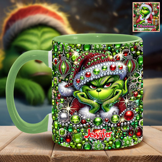Merry Christmas - Personalized Stole Christmas Accent Mug