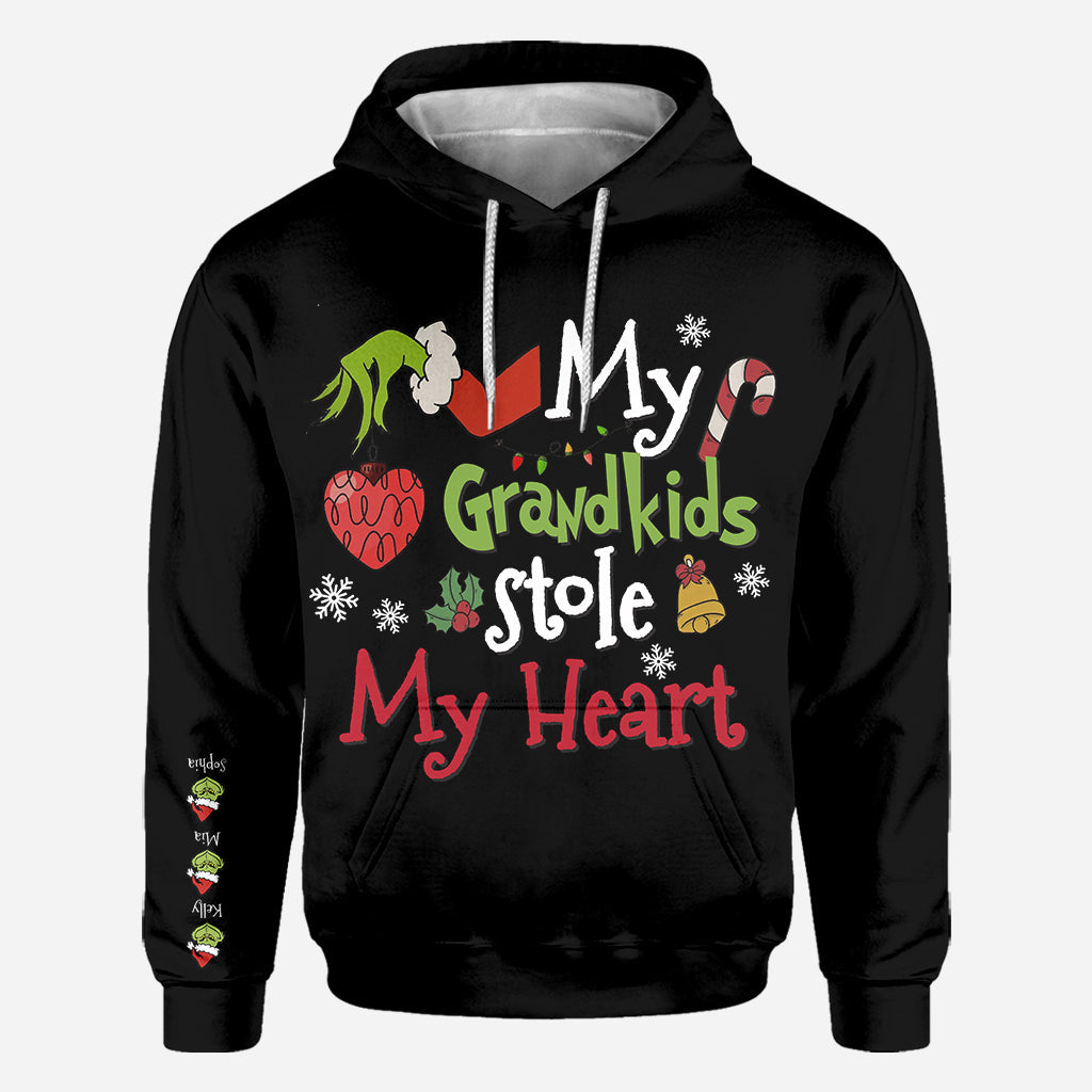 My Grandkids Stole My Heart - Stole Christmas All Over Shirt